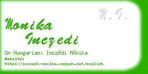 monika inczedi business card