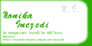 monika inczedi business card